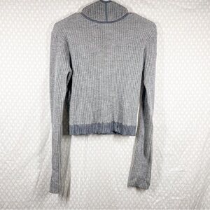 Guest‎ In Residence Grey Houndstooth Cashmere Knitters Hooded Sweater